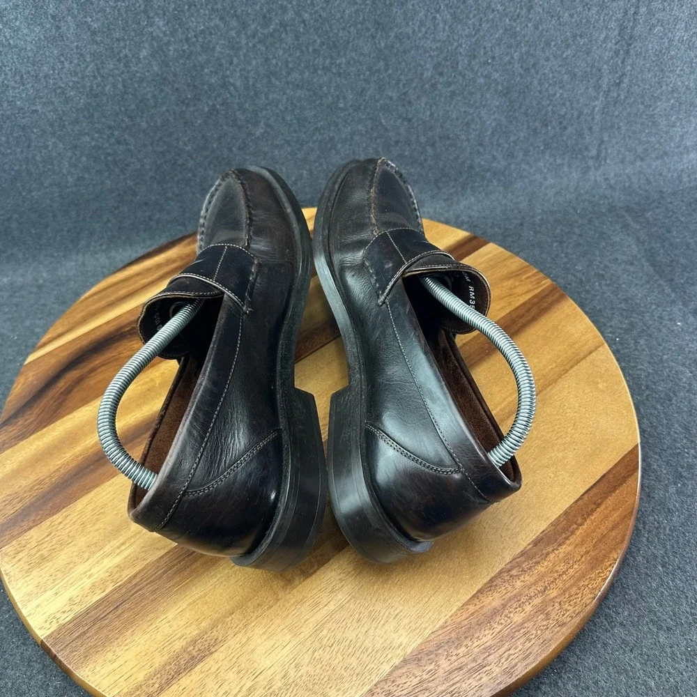 G.H. Bass Theo Mens Dark Brown Leather Penny Loafers Brazil Size 10M RM35
